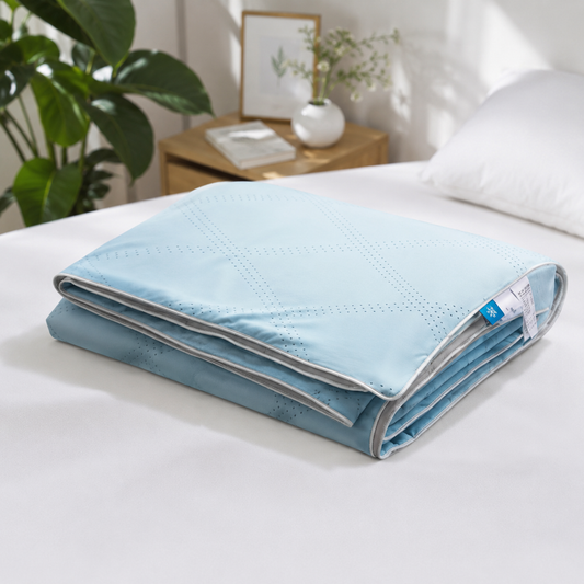 ❄️ Couverture Rafraîchissante Premium – Dormez au Frais Toute la Nuit